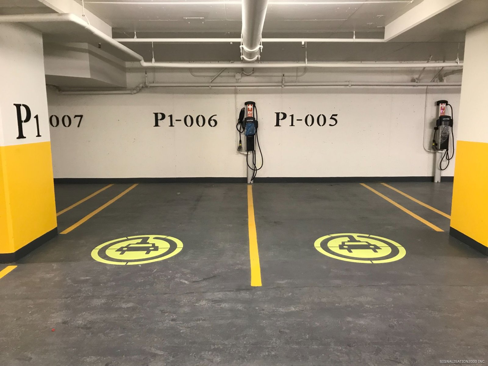 fleches et symboles pour marquage des parkings
