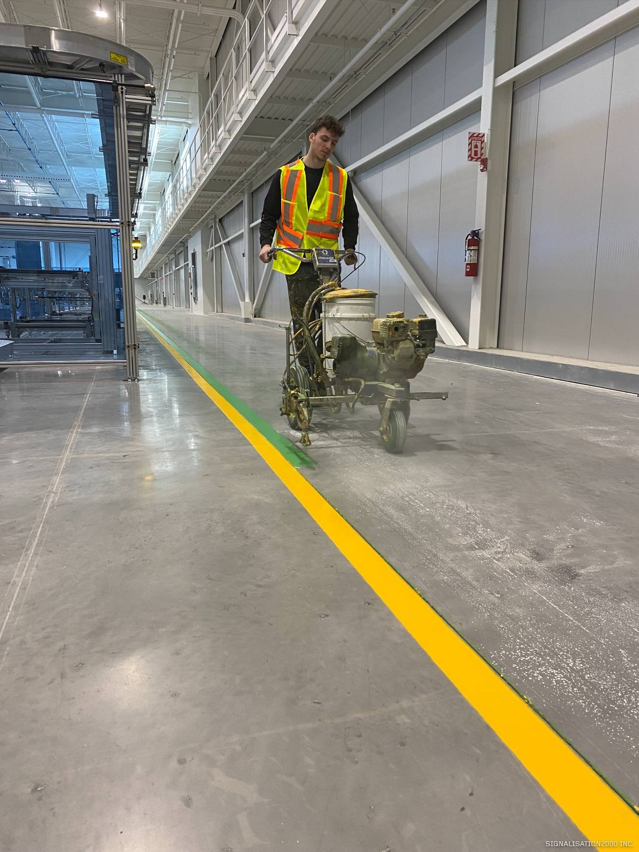 ruban de signalisation de marquage industriel et de sécurité pour usines et entrepôts
