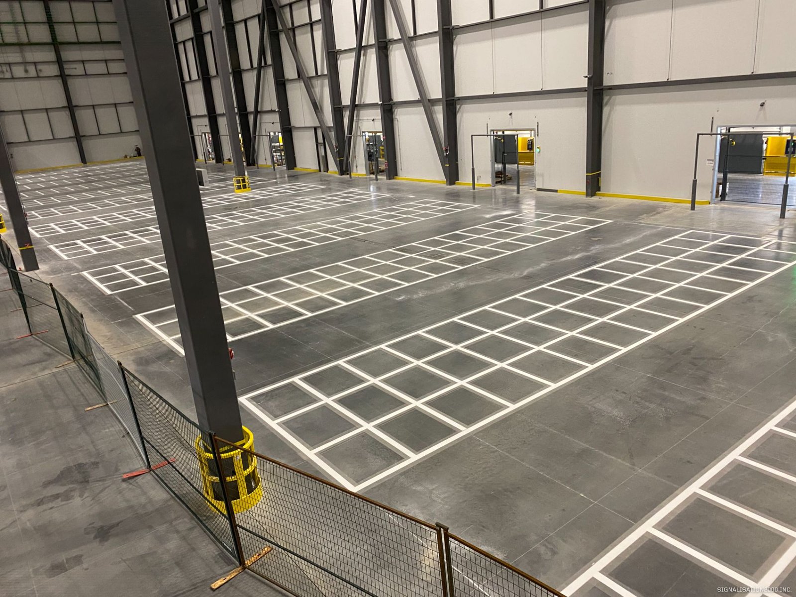 ruban de signalisation de marquage industriel et de sécurité pour usines et entrepôts