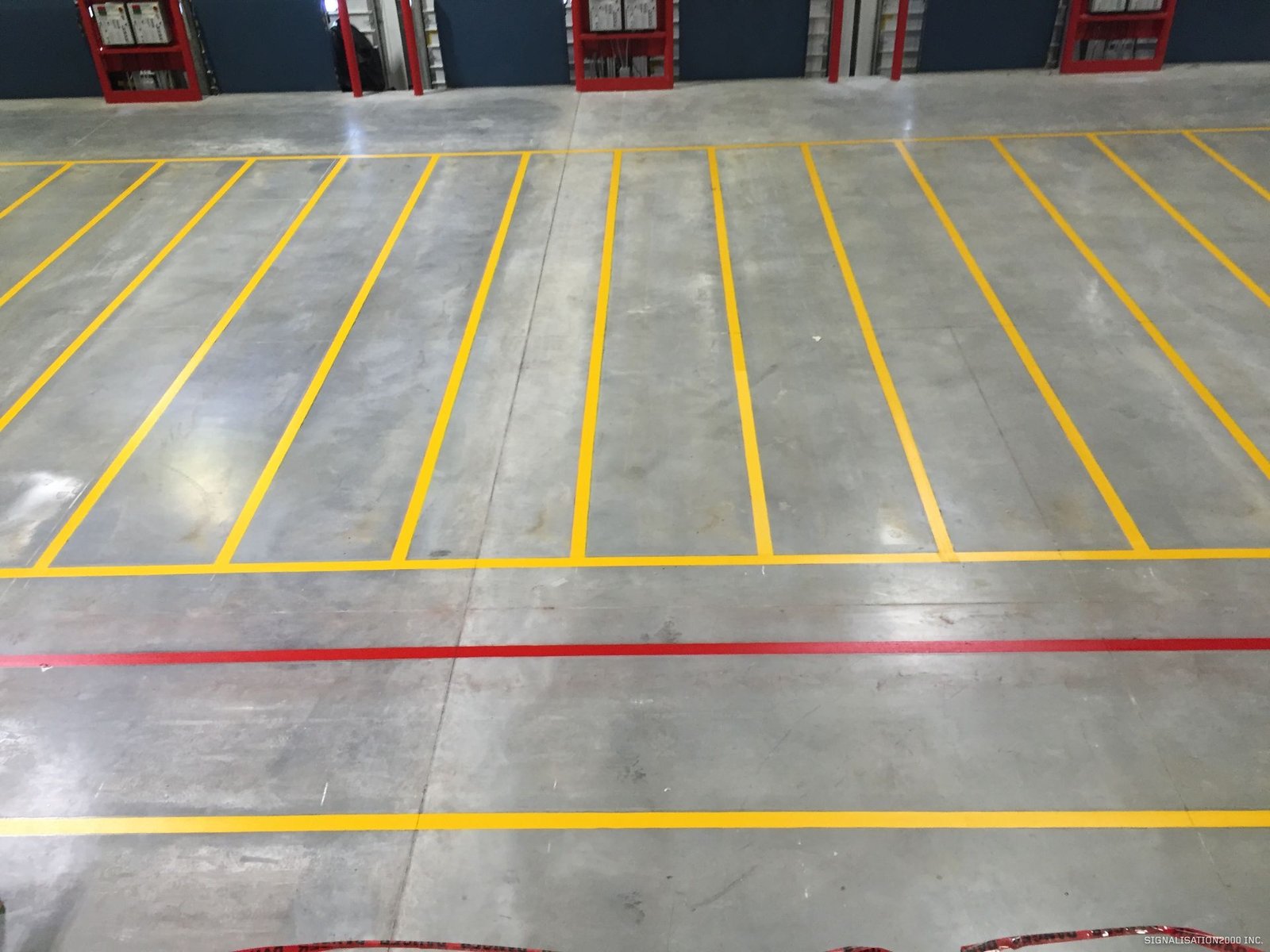 ruban de signalisation de marquage industriel et de sécurité pour usines et entrepôts