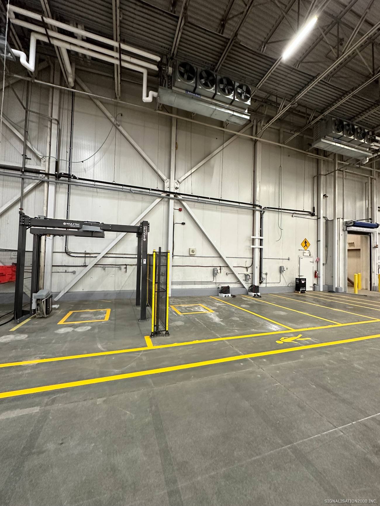 ruban de signalisation de marquage industriel et de sécurité pour usines et entrepôts