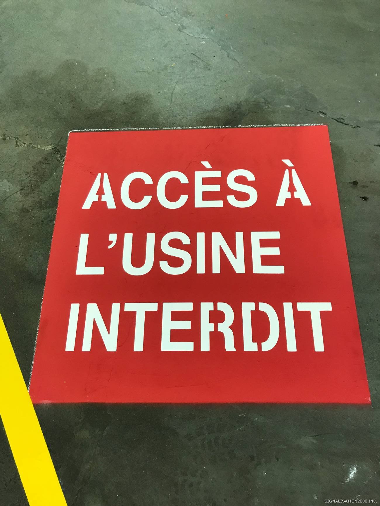 ruban de signalisation de marquage industriel et de sécurité pour usines et entrepôts