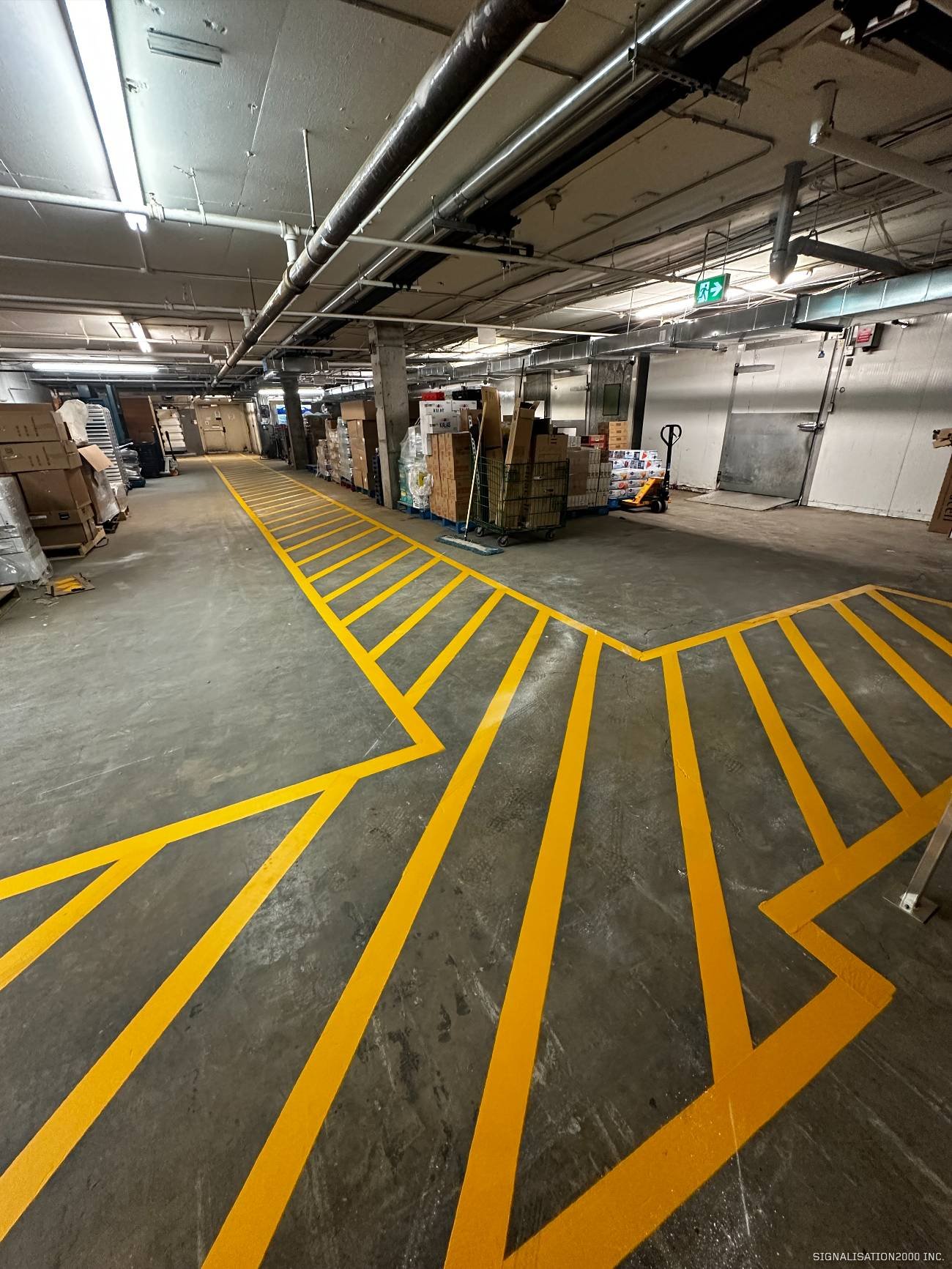 ruban de signalisation de marquage industriel et de sécurité pour usines et entrepôts