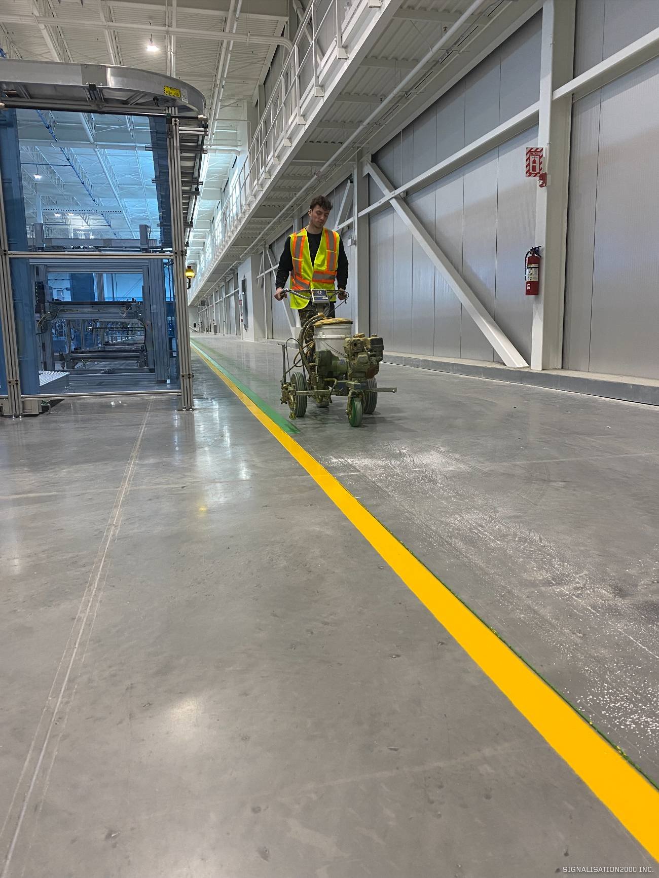 ruban de signalisation de marquage industriel et de sécurité pour usines et entrepôts
